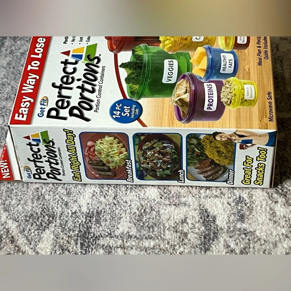 NEW!!! Get Fit Perfect Portions Weight Control containers & meal plan